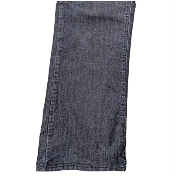 d. jeans Dark Wash Mid Rise Stretch Flare Wide Waistband Denim Jeans size 12 - Picture 8 of 9